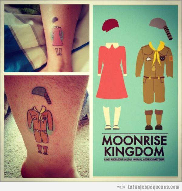 Tattoo pequeño original película Moonrise Kingdom