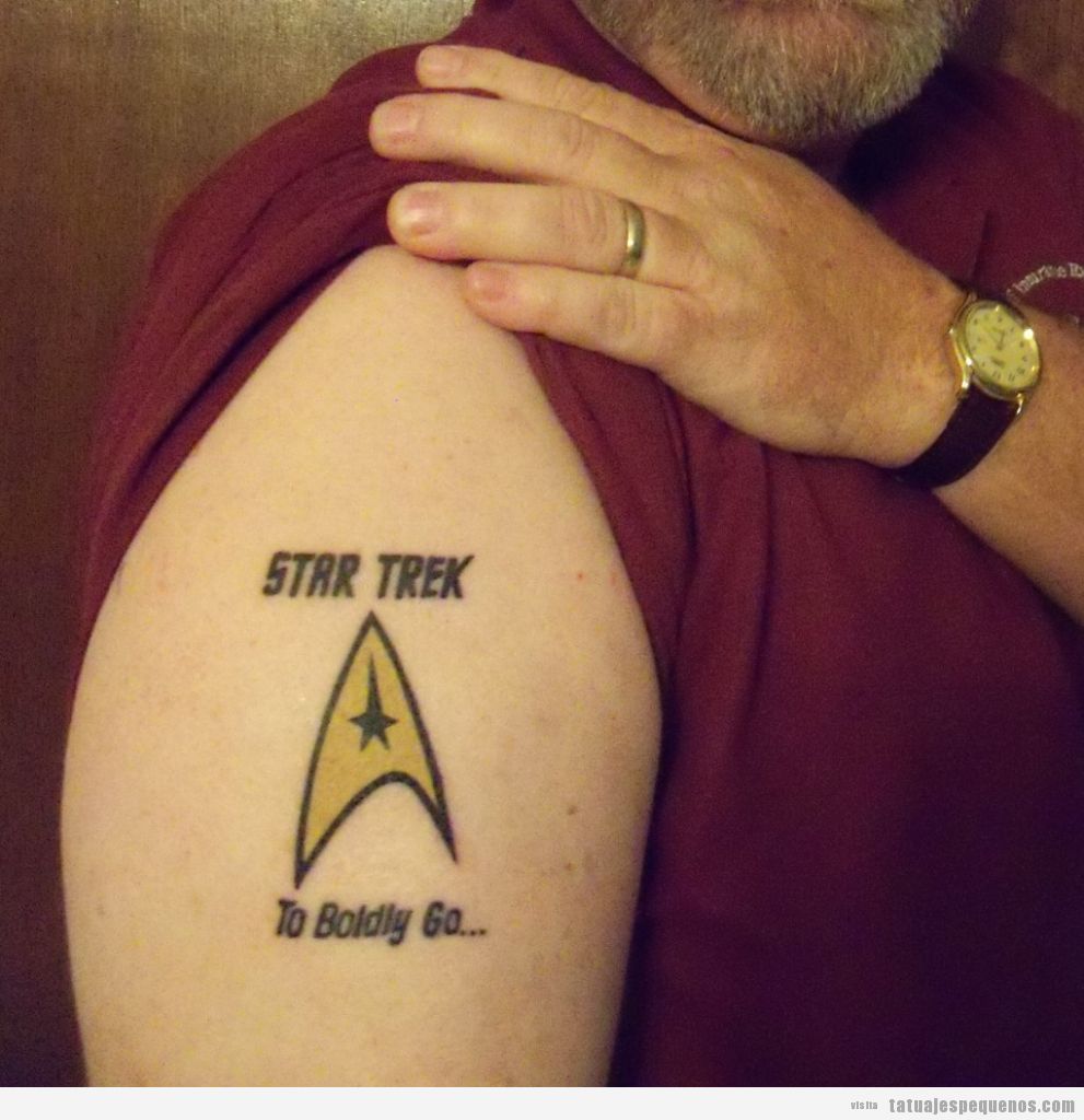 Tatuaje pequeño para hombres, Star Trek