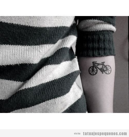 Tatuajes pequeños bicicleta para hombre y mujer 2