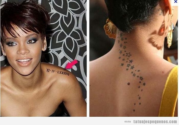 Tatuaje pequeño Rihanna 2