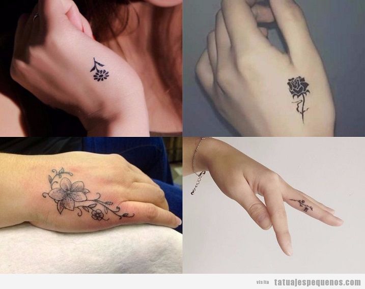 Tatuajes pequeños de flores: + 25 delicados diseños para decorar tu piel • Tatuajes pequeños