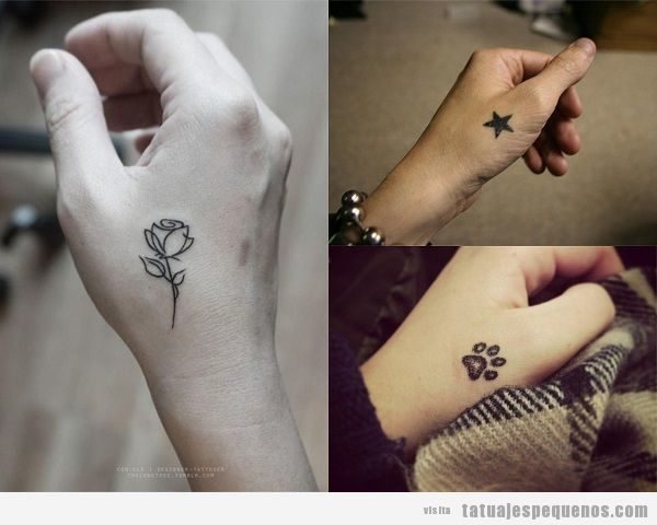 Tatuajes pequeños en las manos: + 35 diseños para mujer y hombre