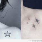 Tatuajes pequeños en el hombro estrellas