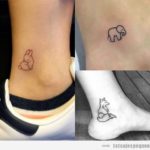 Tatuajes pequeños en el tobillo de animales
