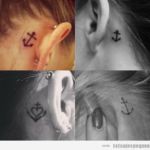 +35 Diseños de Tatuajes Pequeños Detrás de la Oreja para Mujer