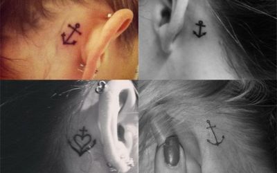 +35 Diseños de Tatuajes Pequeños Detrás de la Oreja para Mujer