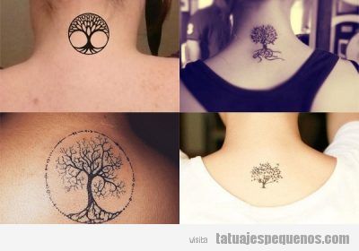 Tatuajes pequeños del árbol de la vida