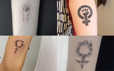 Tatuajes pequeños con significado: diseños con el símbolo de la mujer o de Venus ♀