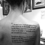 Tatuaje poema amor Neruda