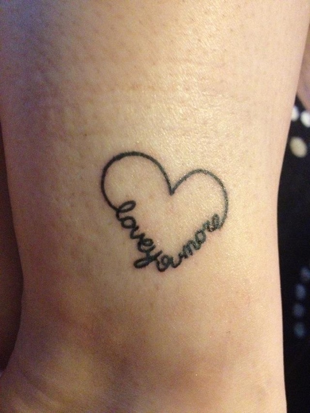 Tatuajes pequeños de amor, corazones 2