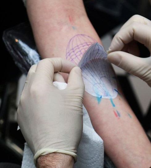 Delinear contorno tatuaje