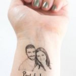 Tatuaje temporal personalizado novios boda